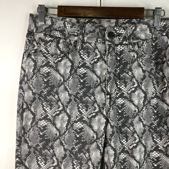 Seven7 Tummyless High Rise Skinny Snake Print Jeans Size 10 - Picture 4 of 13
